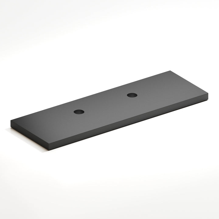 Colonial Bronze 9420 Rectangular offset Backplate for use with 420 457 and 458 series in Matte Graphite