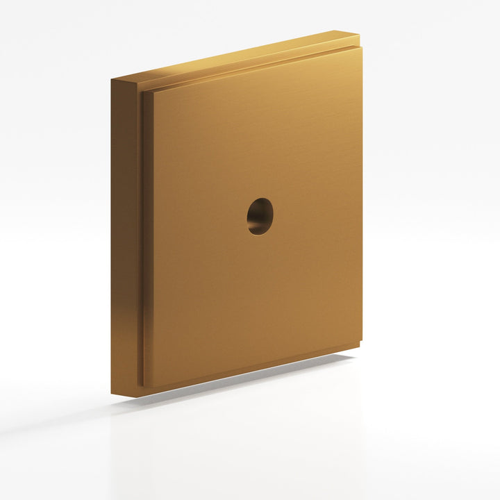 Colonial Bronze 9623 Square stepped Backplate for use with 8-32 screw in Matte Light Statuary Bronze