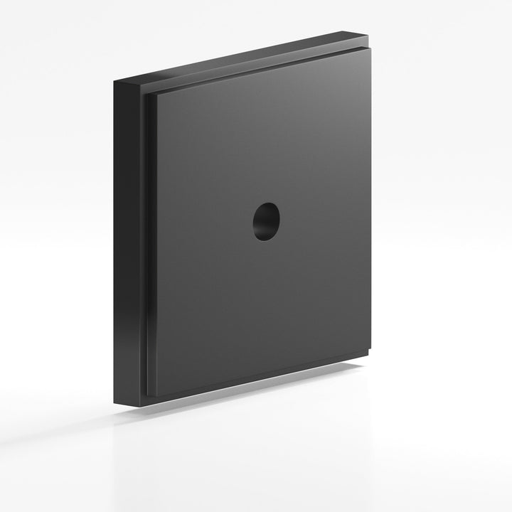 Colonial Bronze 9624 Square stepped Backplate for use with 8-32 screw in Matte Graphite