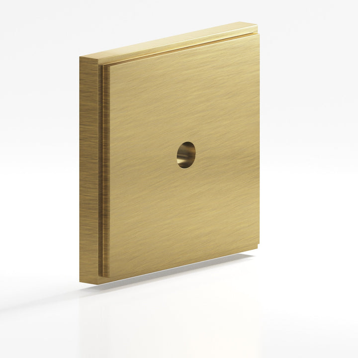 Colonial Bronze 9623 Square stepped Backplate for use with 8-32 screw in Antique Brass