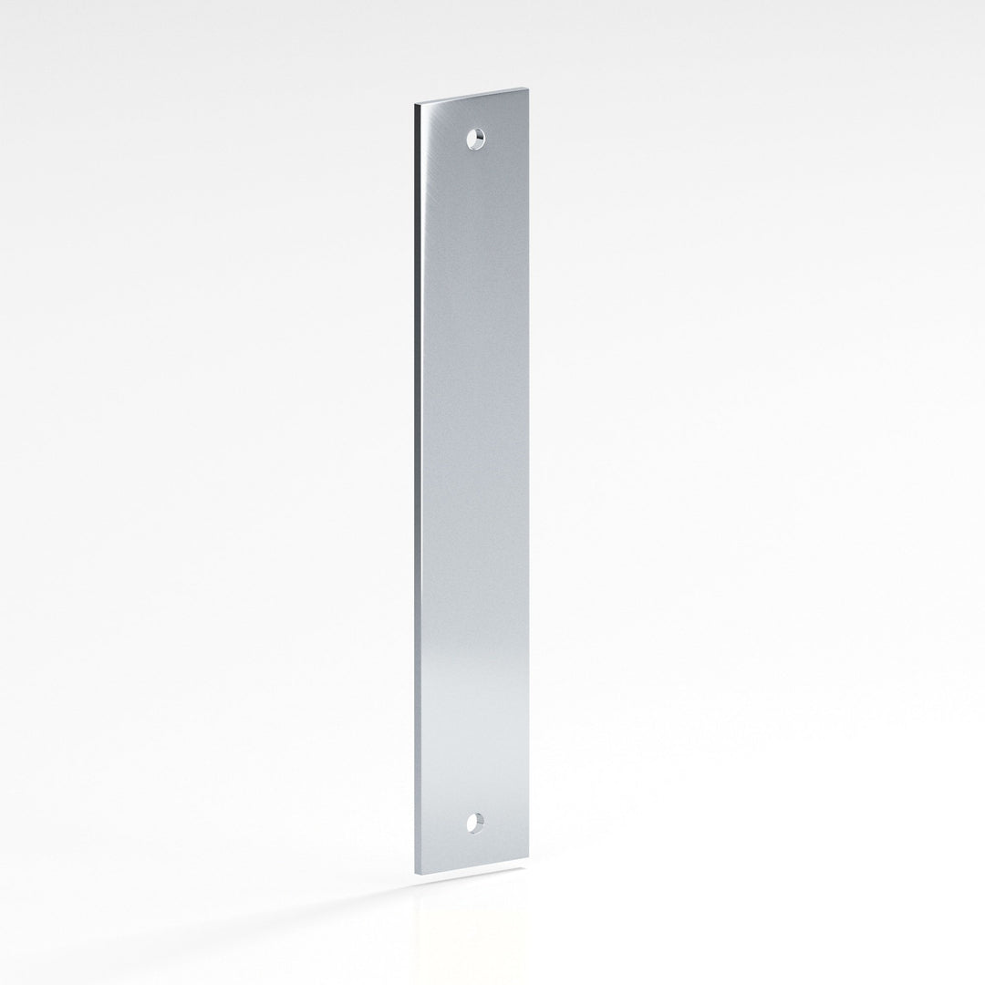 Colonial Bronze 9745 Rectangular Backplate for use with 1/4-20 screws in Polished Chrome