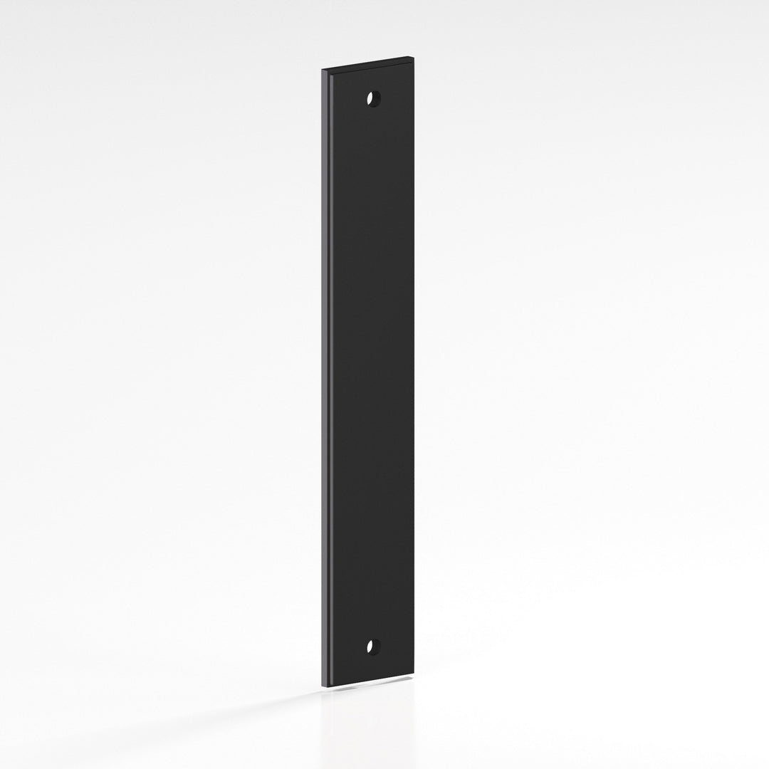 Colonial Bronze 9943 Rectangular stepped Backplate for use with 1/4-20 screws in Matte Satin Black