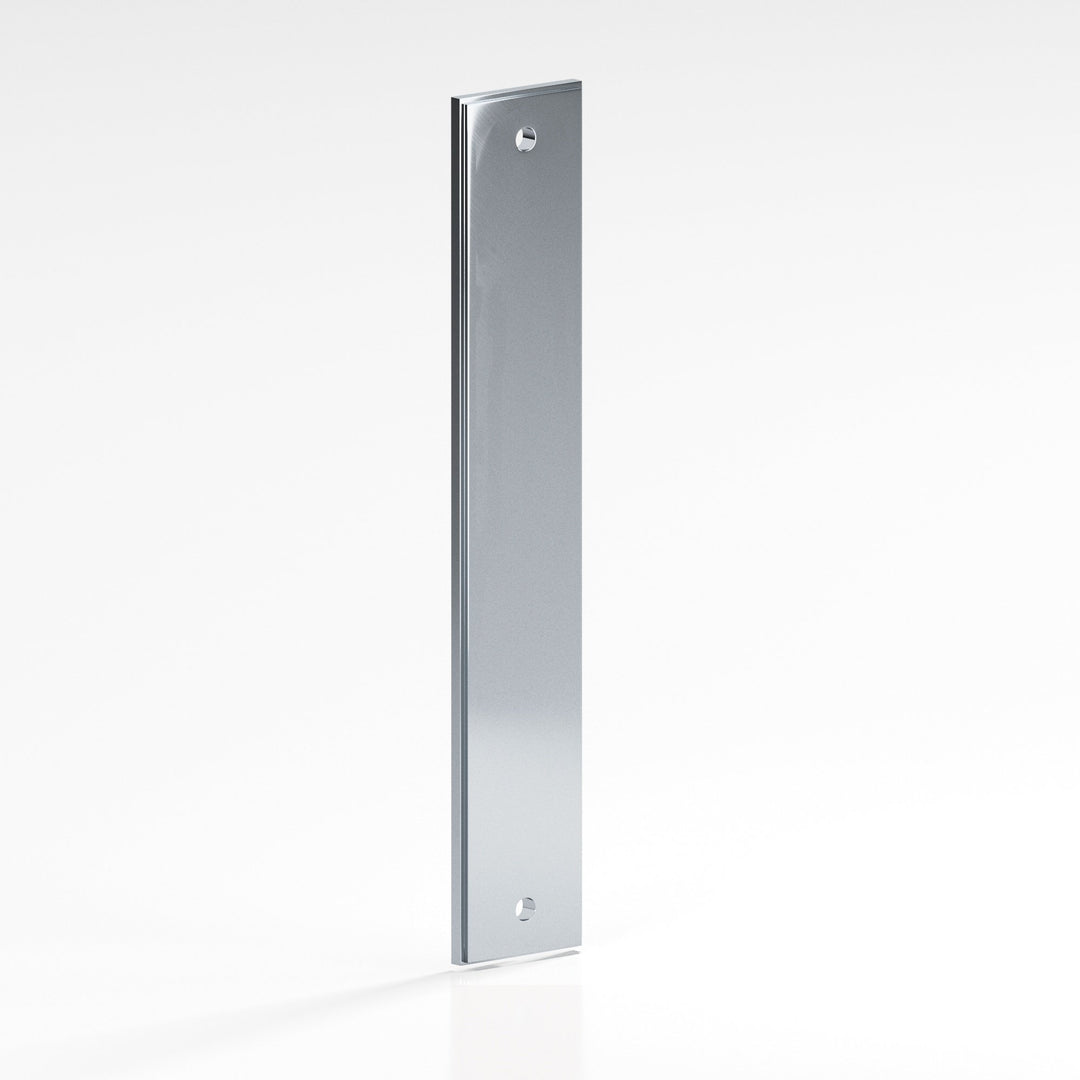 Colonial Bronze 9944 Rectangular stepped Backplate for use with 1/4-20 screws in Polished Chrome