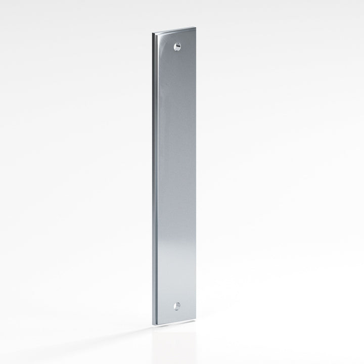 Colonial Bronze 9845 Rectangular stepped Backplate for use with 1/4-20 screws in Polished Chrome