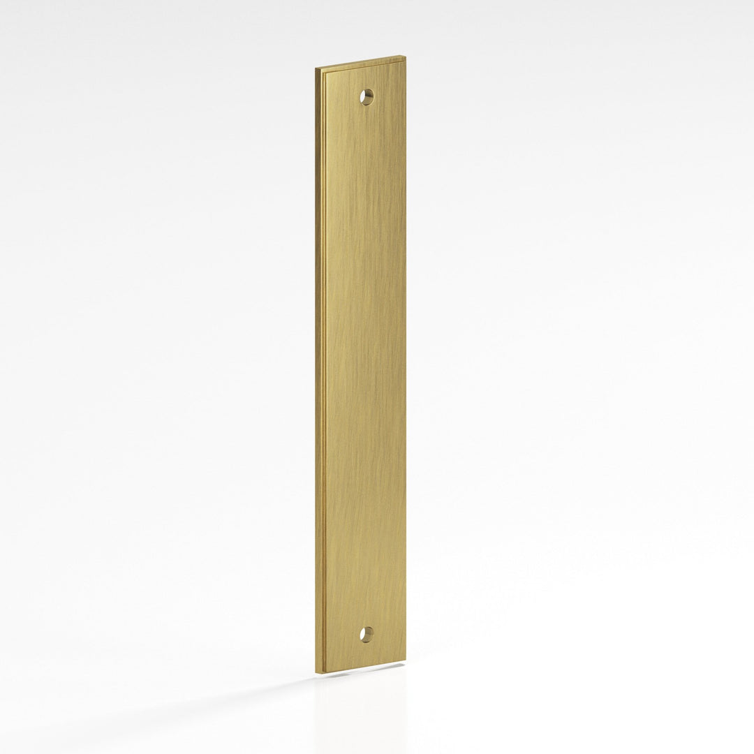 Colonial Bronze 9943 Rectangular stepped Backplate for use with 1/4-20 screws in Antique Brass