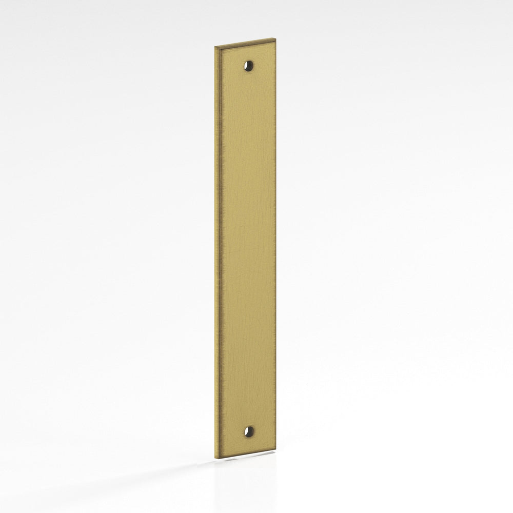 Colonial Bronze 9948 Rectangular stepped Backplate for use with 8-32 screws in Matte Antique Satin Brass