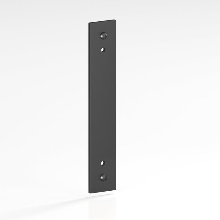 Colonial Bronze 9846 Rectangular Backplate with exposed finished screws for use with 8-32 screws in Matte Graphite