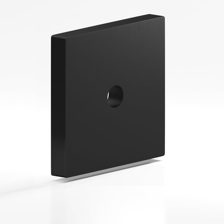 Colonial Bronze 9950 Square Backplate for use with 8-32 screw in Matte Satin Black
