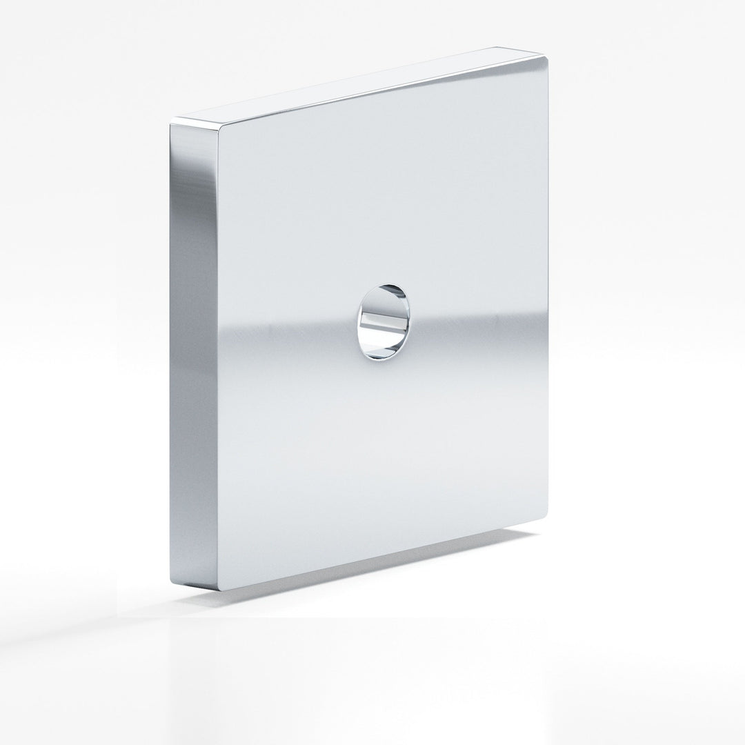 Colonial Bronze 9953 Square Backplate for use with 8-32 screw in Polished Chrome