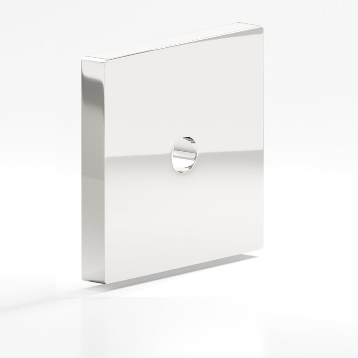 Colonial Bronze 9953 Square Backplate for use with 8-32 screw in Polished Nickel