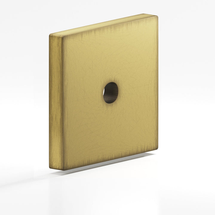 Colonial Bronze 9952 Square Backplate for use with 8-32 screw in Matte Antique Satin Brass