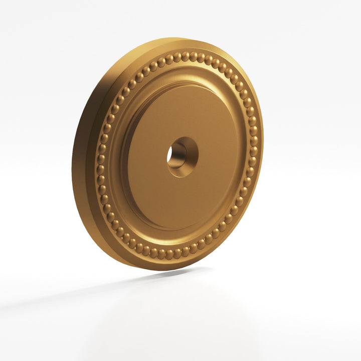 Colonial Bronze B203 Round grooved Backplate for use with 8-32 screw in Matte Light Statuary Bronze