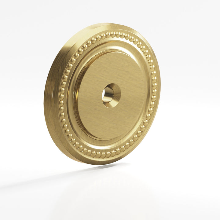 Colonial Bronze B9203 Round grooved Backplate for use with 1/4-20 screw in Antique Brass