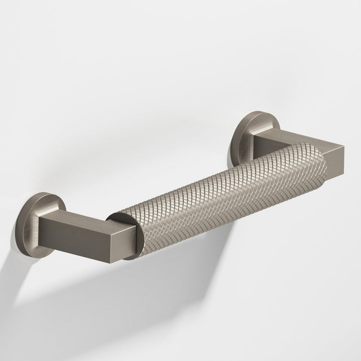 Colonial Bronze 1367 Round diamond-knurled Gropius-style Appliance Pull in Matte Pewter