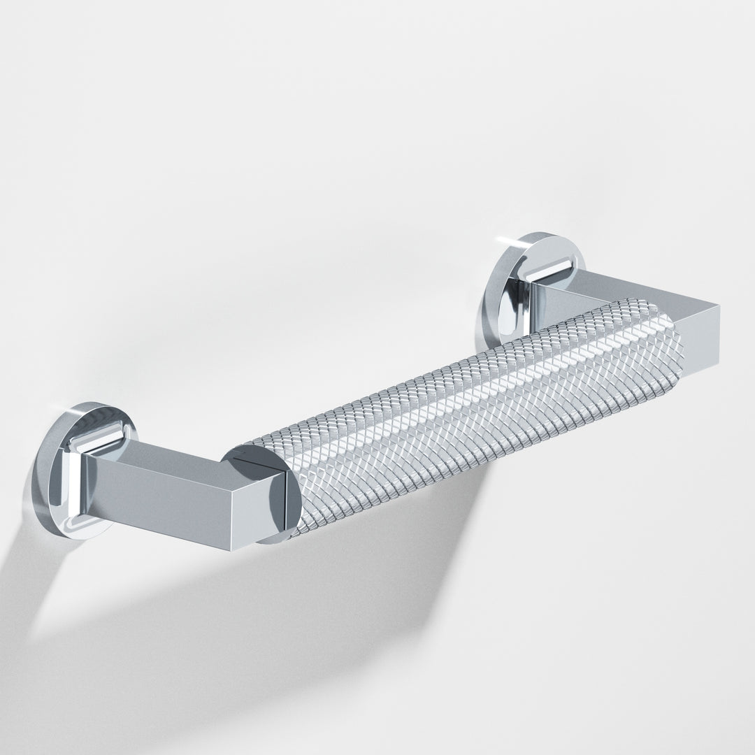 Colonial Bronze 1367 Round diamond-knurled Gropius-style Appliance Pull in Polished Chrome