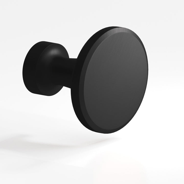 Colonial Bronze 151 Round Cabinet Knob in Matte Satin Black