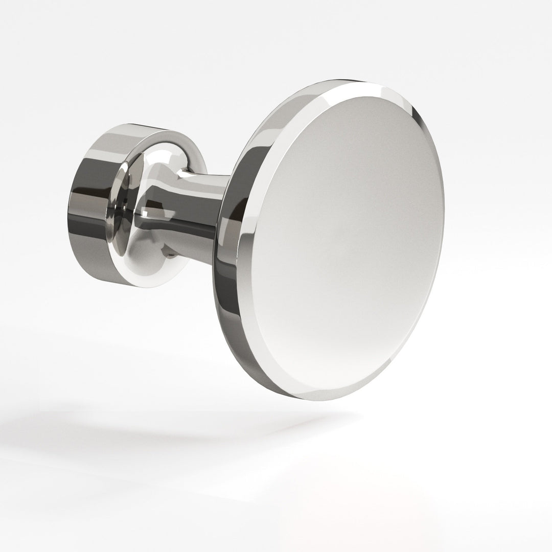 Colonial Bronze 153 Round Cabinet Knob in Polished Nickel