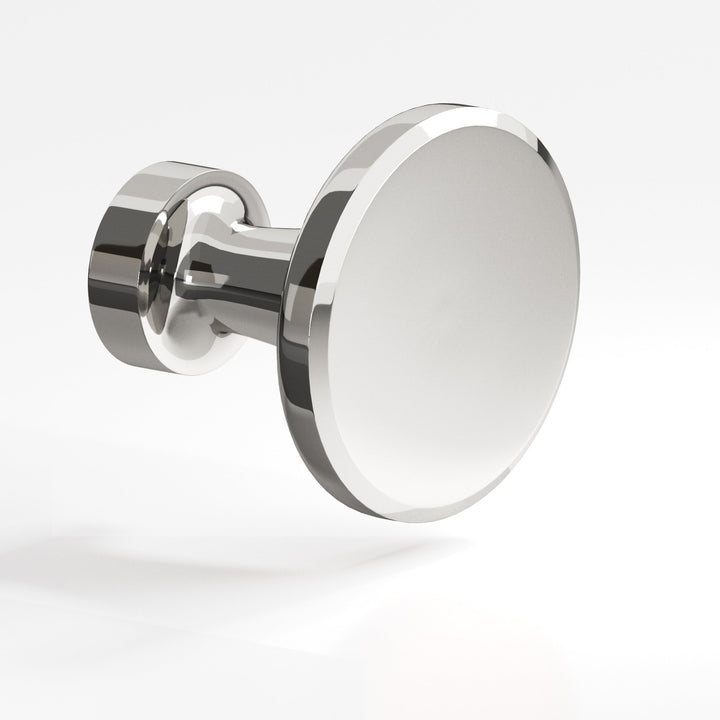 Colonial Bronze 153 Round Cabinet Knob in Polished Nickel