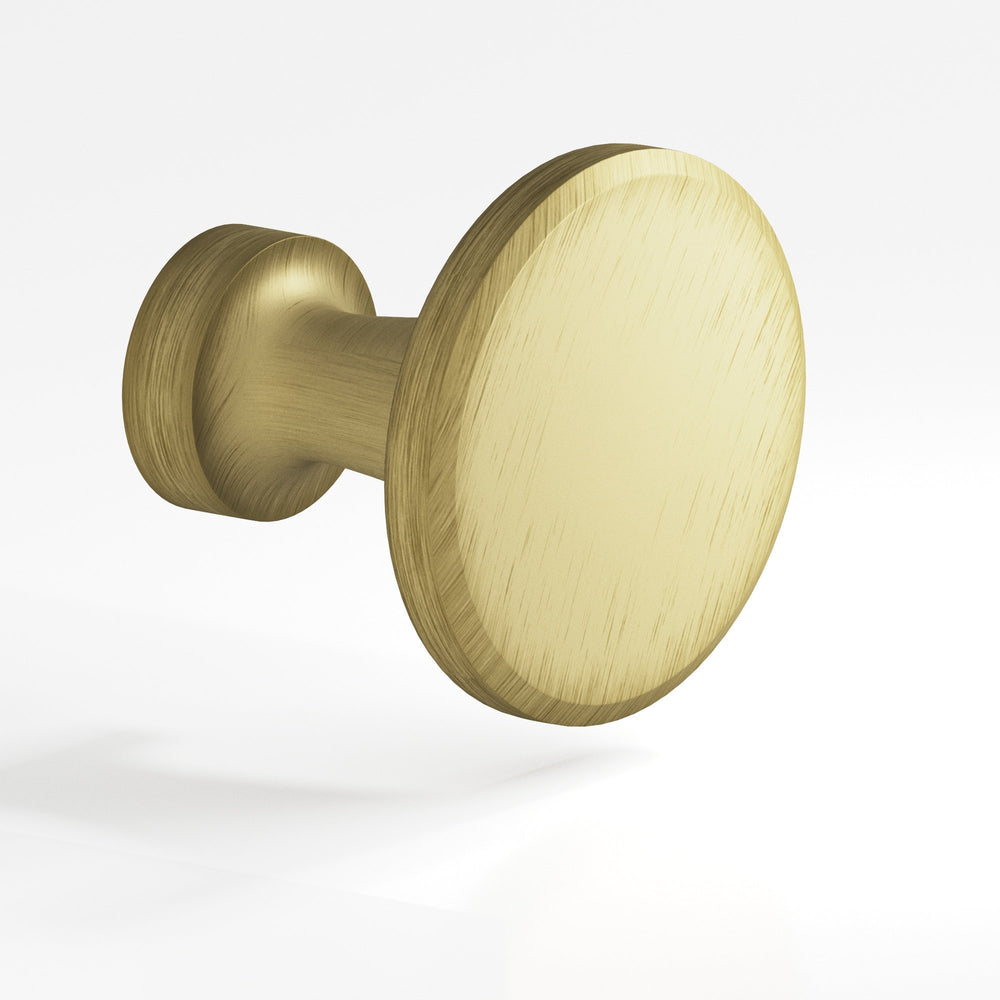 Colonial Bronze 152 Round Cabinet Knob in Matte Antique Satin Brass