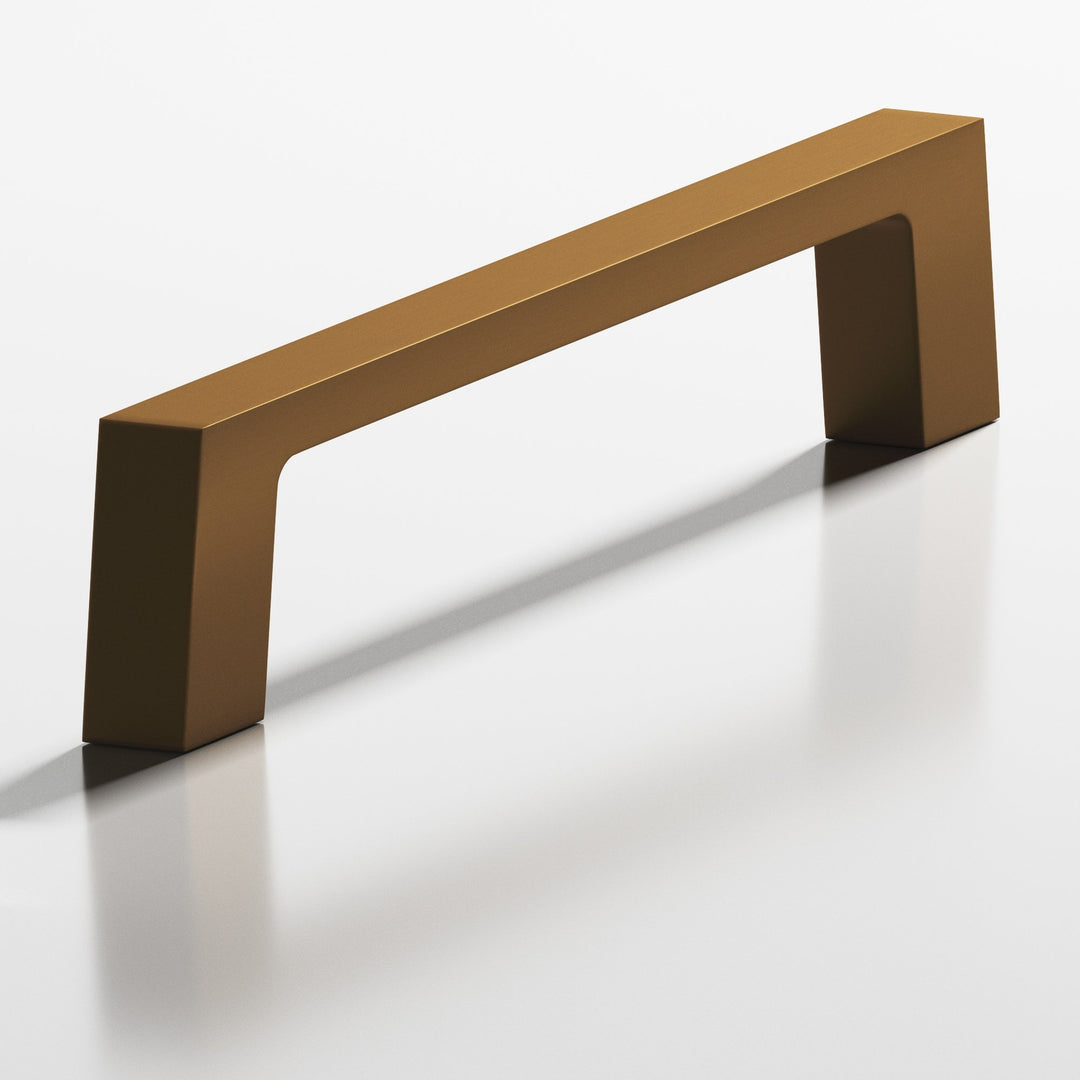 Colonial Bronze 661 Rectangular Cabinet Pull with tapered square legs in Matte Light Statuary Bronze