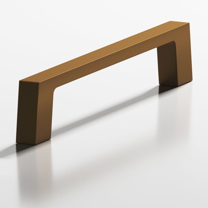 Colonial Bronze 741 Rectangular Cabinet Pull with tapered square legs in Matte Light Statuary Bronze