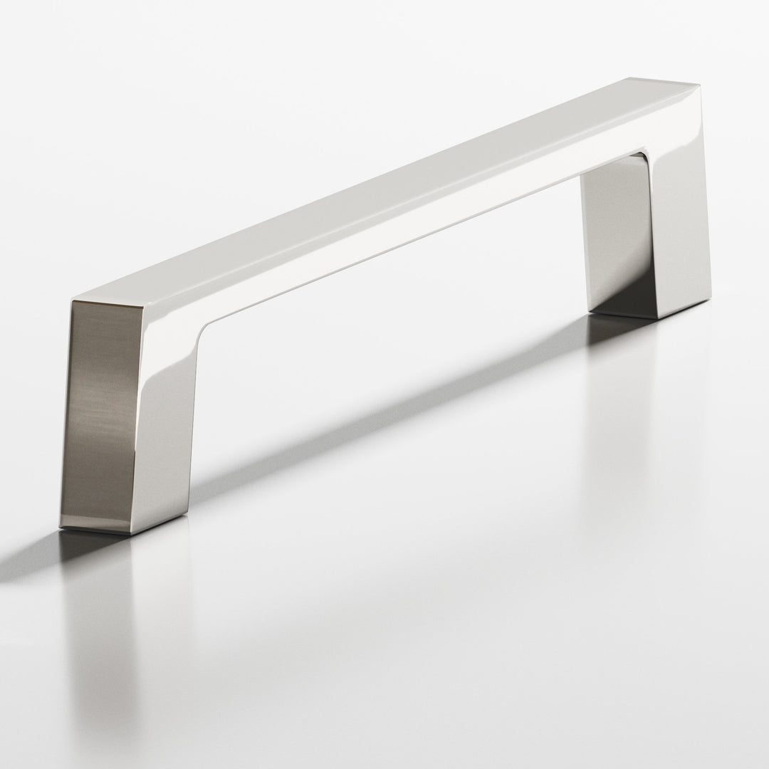 Colonial Bronze 661 Rectangular Cabinet Pull with tapered square legs in Polished Nickel