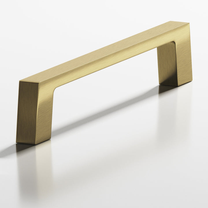 Colonial Bronze 741 Rectangular Cabinet Pull with tapered square legs in Antique Brass
