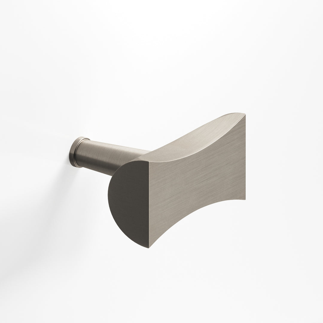 Colonial Bronze 1139 Bowtie T Cabinet Knob with rounded back and tapered post in Matte Pewter