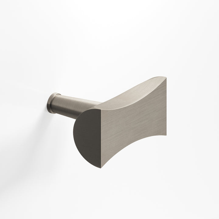 Colonial Bronze 1139 Bowtie T Cabinet Knob with rounded back and tapered post in Matte Pewter