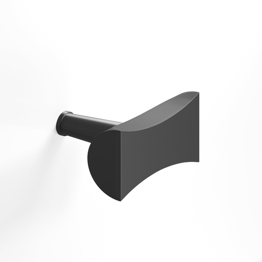 Colonial Bronze 1139 Bowtie T Cabinet Knob with rounded back and tapered post in Matte Graphite