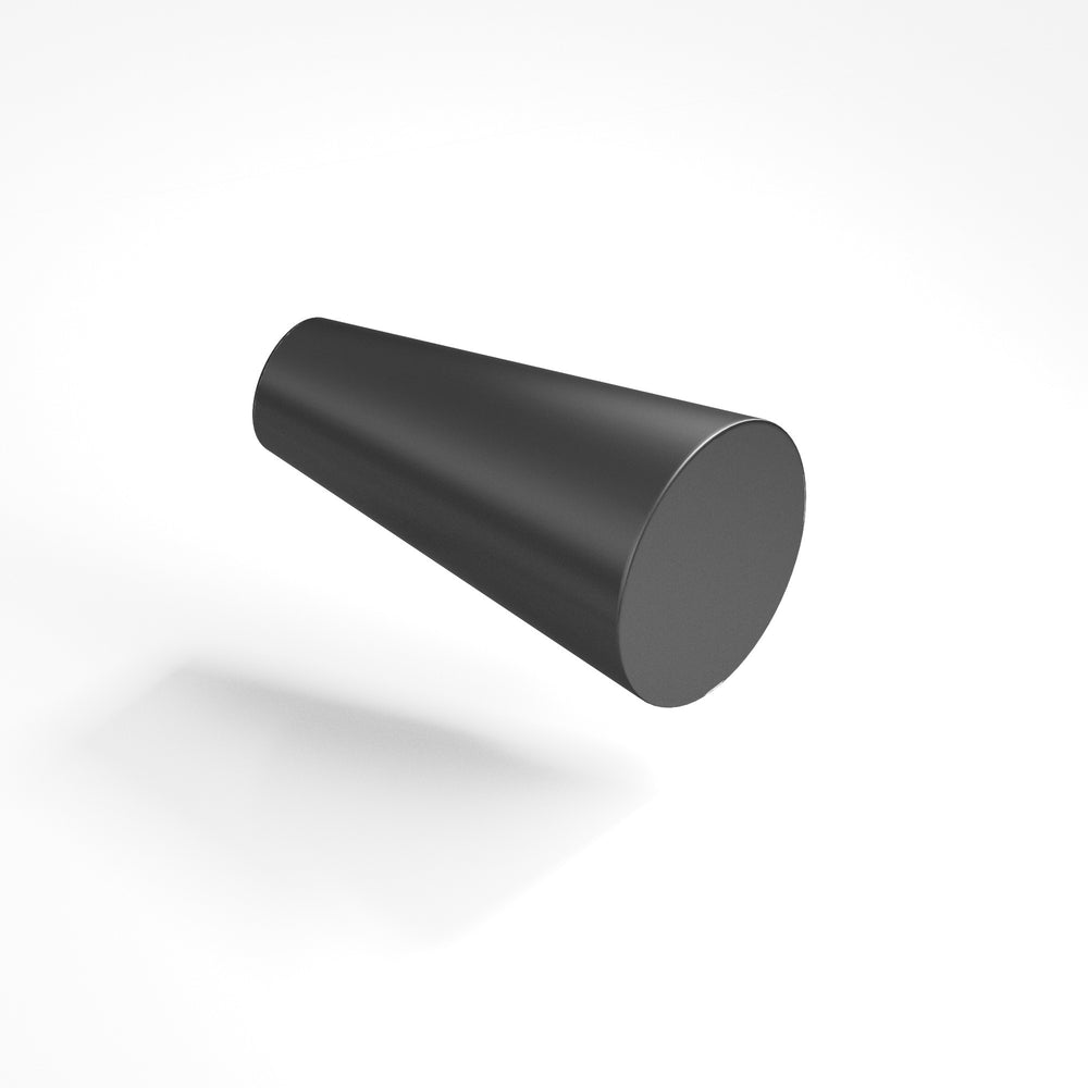 Colonial Bronze 194 Round tapered T Cabinet Knob in Matte Graphite