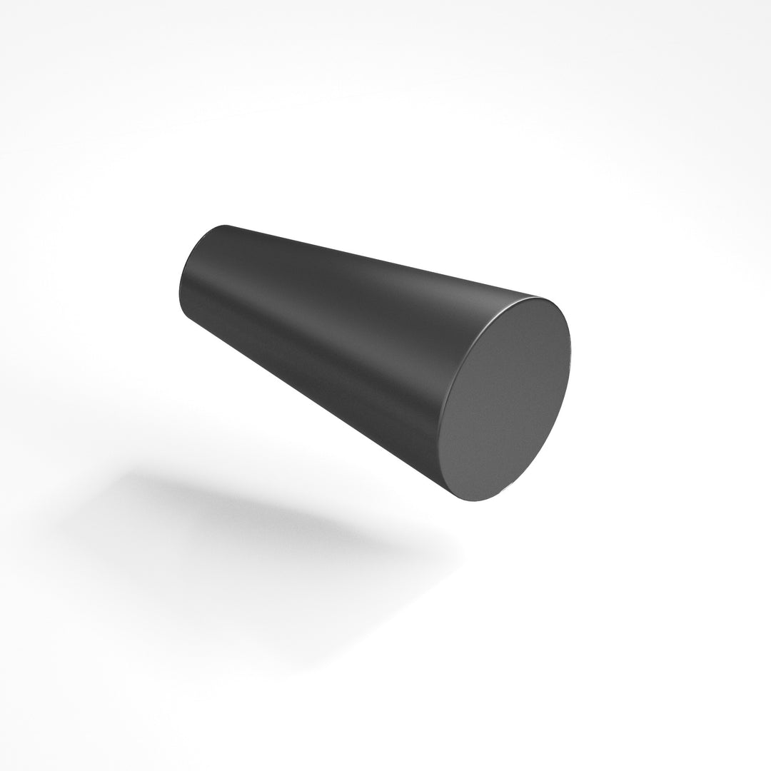 Colonial Bronze 194 Round tapered T Cabinet Knob in Matte Graphite
