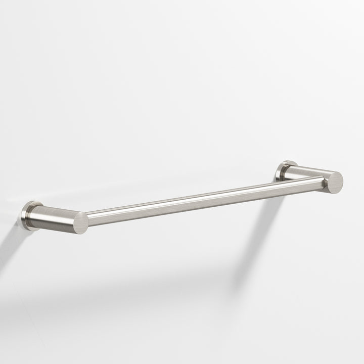 Colonial Bronze 44 Round Towel Bar fully encapsulated by round posts in Satin Nickel