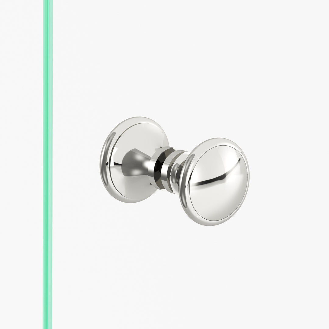 Colonial Bronze 378BB Round Back-to-Back Shower Door Knob Kit in Polished Nickel