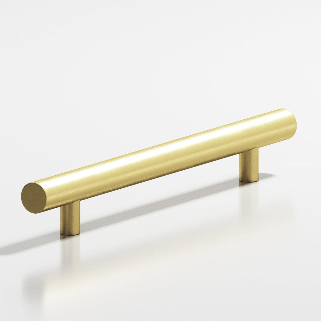 Colonial Bronze 247 Round Cabinet Pull with straight posts in Matte Satin Brass