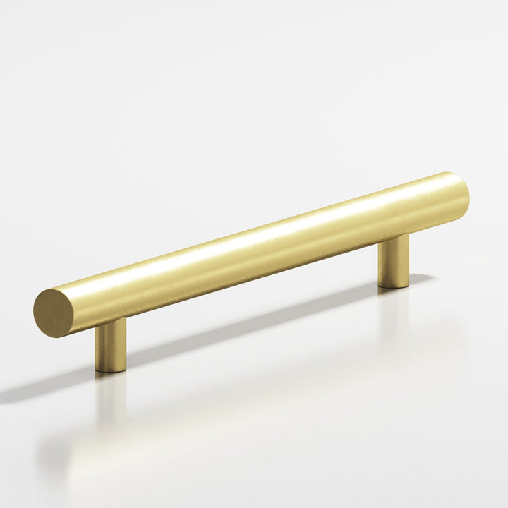 Colonial Bronze 247 Round Cabinet Pull with straight posts in Matte Satin Brass