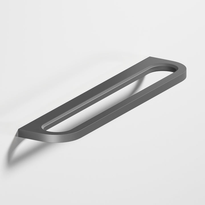 Colonial Bronze 882 Rounded front racetrack Appliance Pull in Matte Graphite
