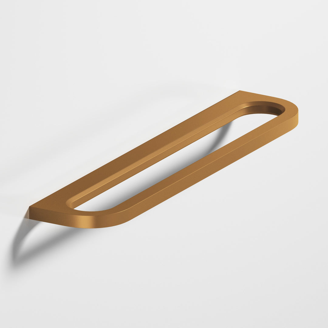 Colonial Bronze 882 Rounded front racetrack Appliance Pull in Matte Light Statuary Bronze