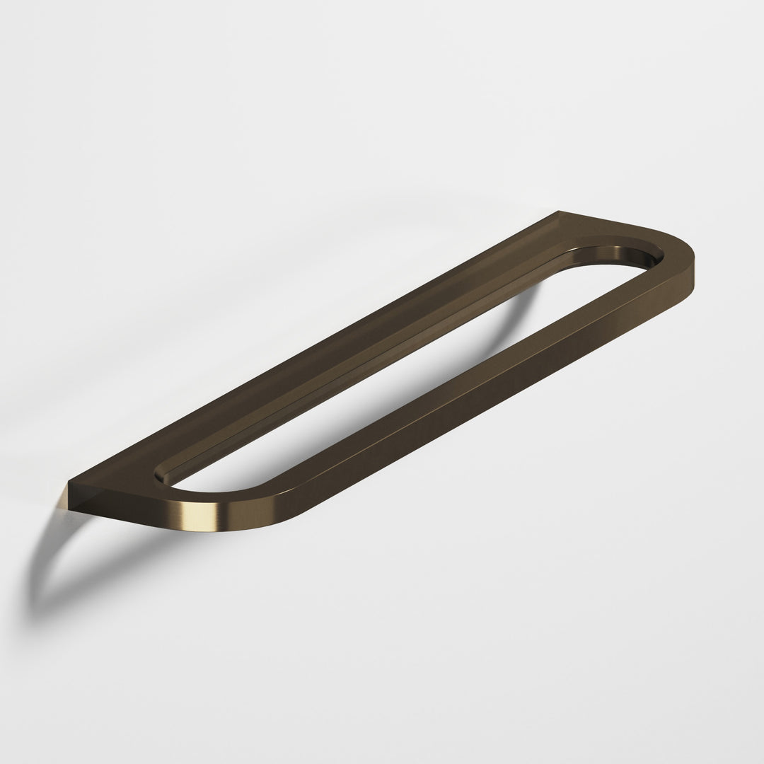Colonial Bronze 882BB Rounded front racetrack Back-to-Back Shower Door Pull Kit in Oil Rubbed Bronze