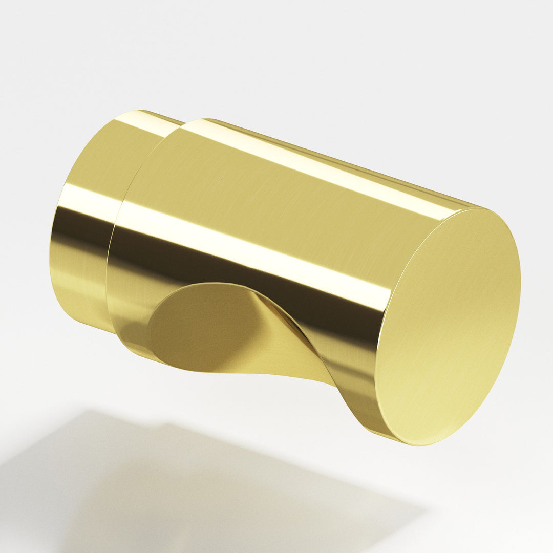 Colonial Bronze 146BB Round Back-to-Back Shower Door Knob Kit in Unlacquered Polished Brass