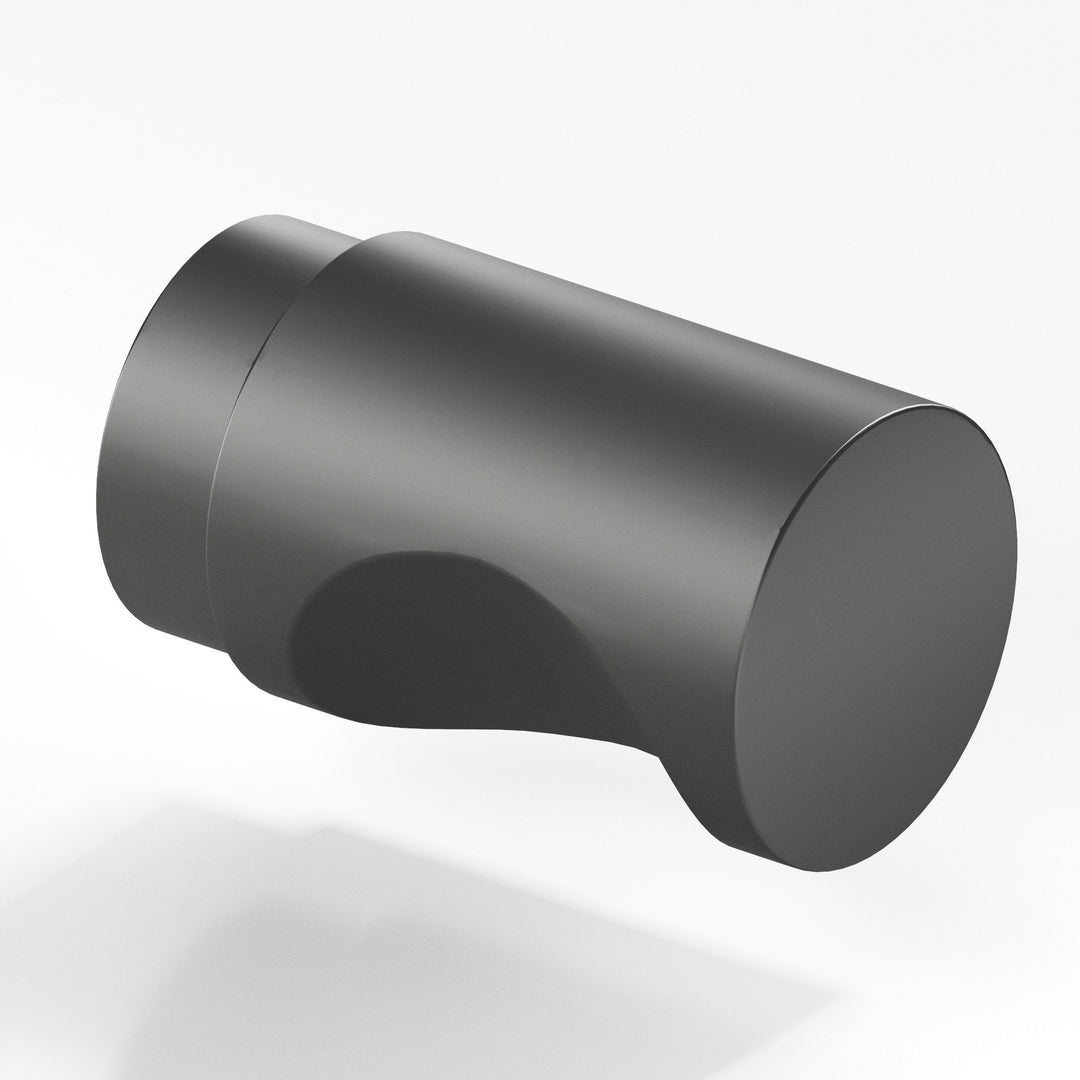 Colonial Bronze 146BB Round Back-to-Back Shower Door Knob Kit in Matte Graphite
