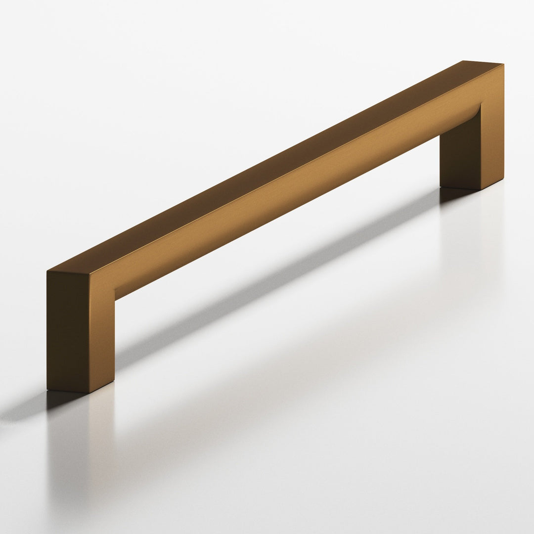 Colonial Bronze 745 Square Cabinet Pull with rounded back in Matte Light Statuary Bronze