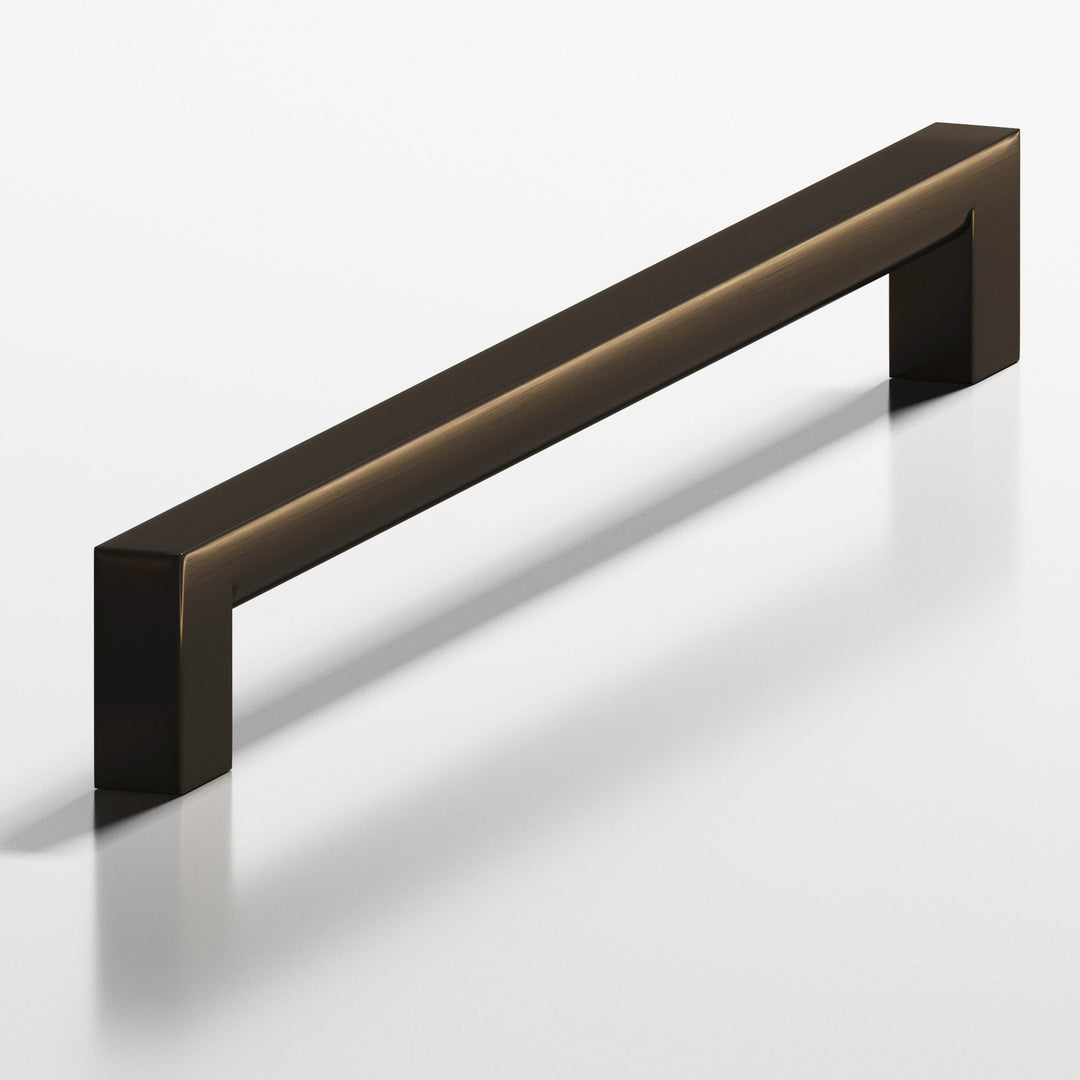 Colonial Bronze 844BB Square Back-to-Back Shower Door Pull Kit with rounded back in Oil Rubbed Bronze