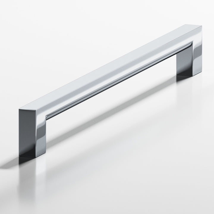 Colonial Bronze 745 Square Cabinet Pull with rounded back in Polished Chrome
