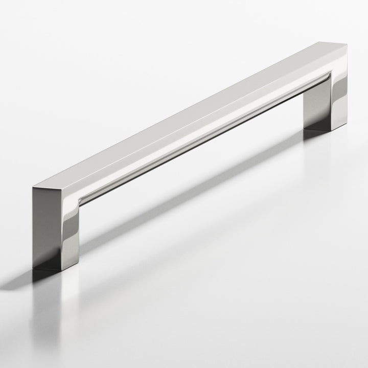 Colonial Bronze 844 Square Cabinet Pull with rounded back in Polished Nickel