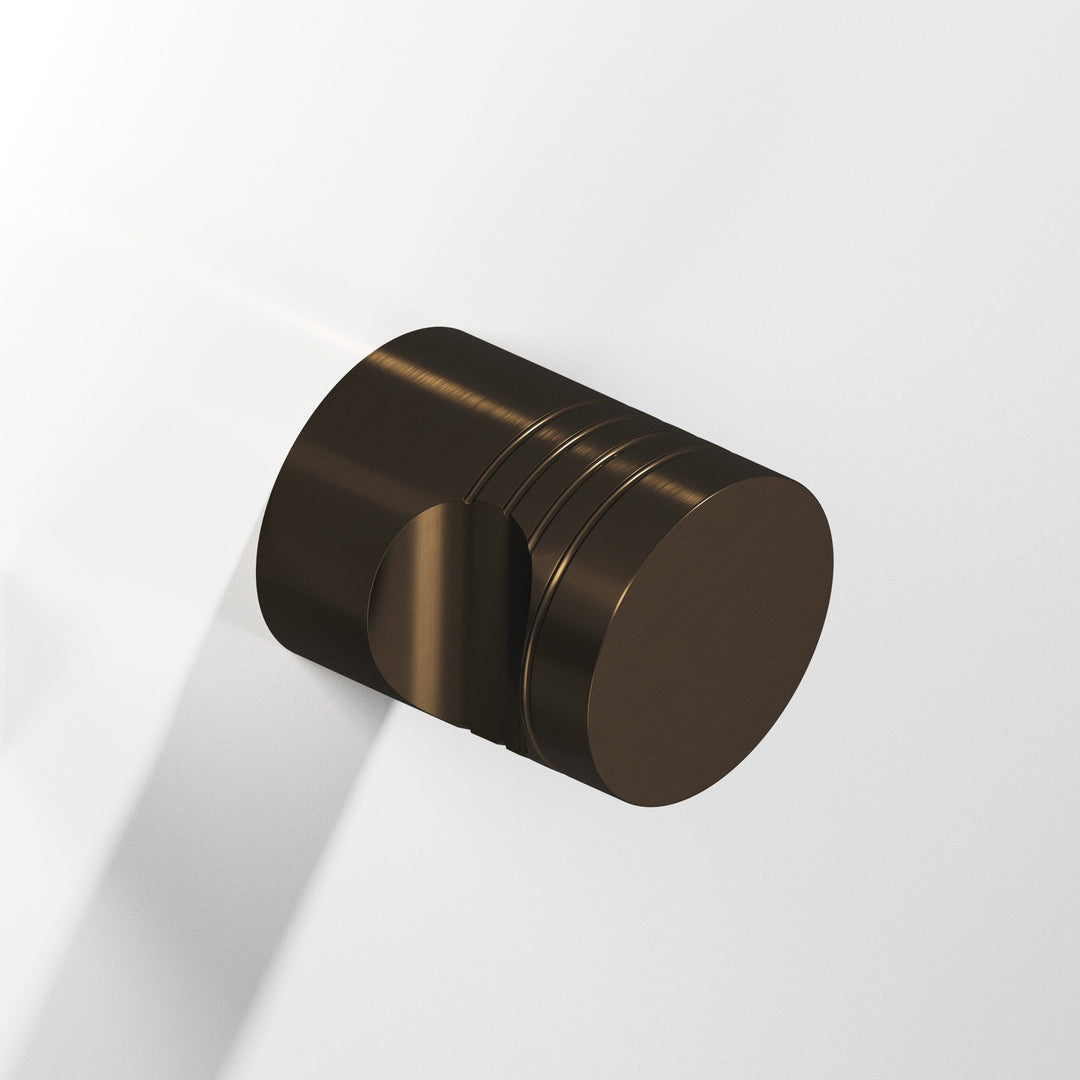 Colonial Bronze 105BB Round grooved Back-to-Back Shower Door Knob Kit in Oil Rubbed Bronze