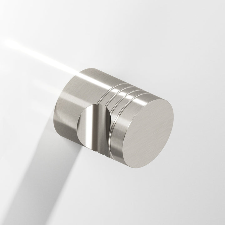 Colonial Bronze 104 Round grooved Cabinet Knob in Satin Nickel
