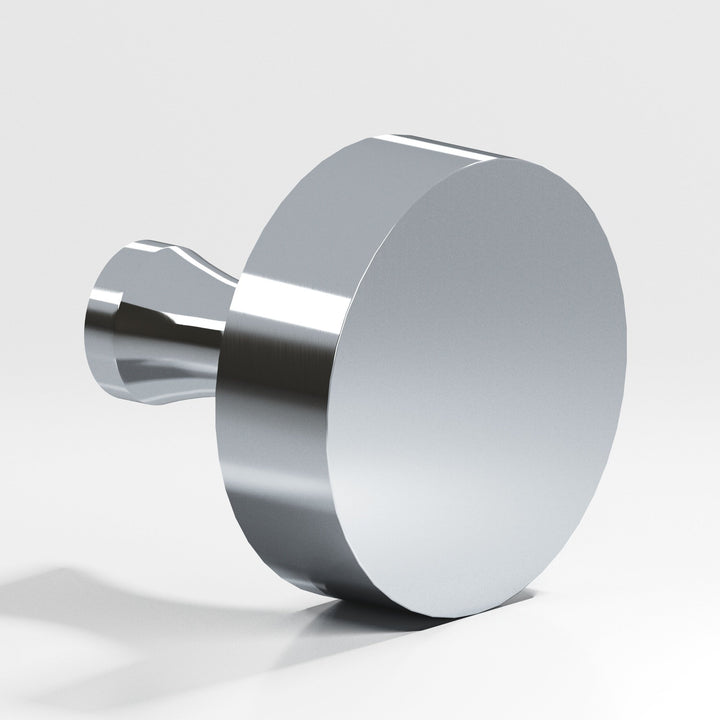 Colonial Bronze 111 Round Cabinet Knob with flared post in Polished Chrome