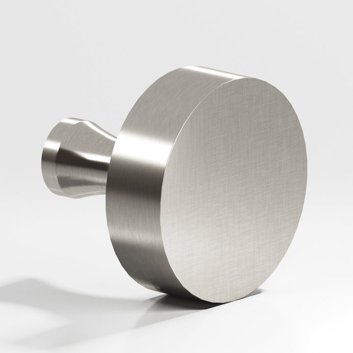 Colonial Bronze 110 Round Cabinet Knob with flared post in Satin Nickel