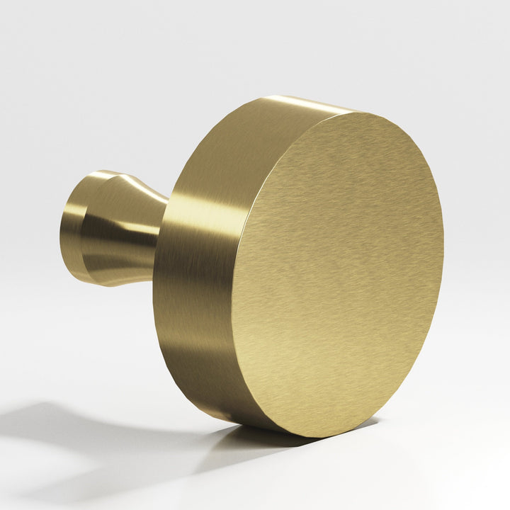Colonial Bronze 111 Round Cabinet Knob with flared post in Antique Brass